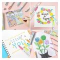 Wave Point Color Pen - 12 Color Watercolor Pen Set, Comfortable Ergonomic Design, Vibrant Water-Based Ink, Suitable for Art, Journaling, Writing & Drawing. 