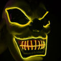 New Joker Cool Light LED Mask Halloween Horror Illumination Prop - Grass Green. 