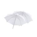 Combo Pack - 33 inch White Umbrellas 2 Pieces For Photography - White. 