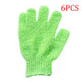 2/6pcs Exfoliating Gloves Bath Sponge Body Dead Skin Remover Bathroom Shower Brush Massager Scrub Exfoliator Magic Bathing. 