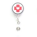Cute Medical Pvc Badge Retractable Badge Reel Nurse Doctor Student Exhibition ID Card Clips Badge Holder Stationery. 