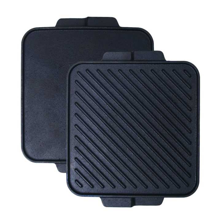 Cast%20Iron%20Single%20Burner%20Reversible%20Grill%20Griddle%2010.5"%20without%20woodbase,%20Krucible%20Kitchen,%20Naturally%20Non%20Stick%20-%20Image%203