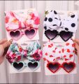 Children's Sunglasses Fashion with Turban Headband Set different style Outdoor Sun Protection Eyewear. 