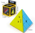 Odeez QIYI Pyramid Cube 3x3 Speed Cube Magic Cube Rubik Cube 3D Puzzle Toy. 