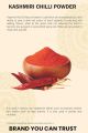 Kashmiri Chilli Powder (100g/3.52oz) | Red Chilli Powder |Vegan and Gluten Free | 100% Natural | Authentic | No Additives | kashmiri Red Chili Powder for Cooking in Resealable Zip Lock Pouch. 