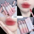 2023 Bear Velvet Lipstick Cute Lip Glaze Girl Pure Desire Casual Look Chestnut Red-brown Lip Mud Korean Makeup Girl Lipstick New. 