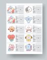BTS all member sticker sheet uncut bangtan boys kpop Stickers. 
