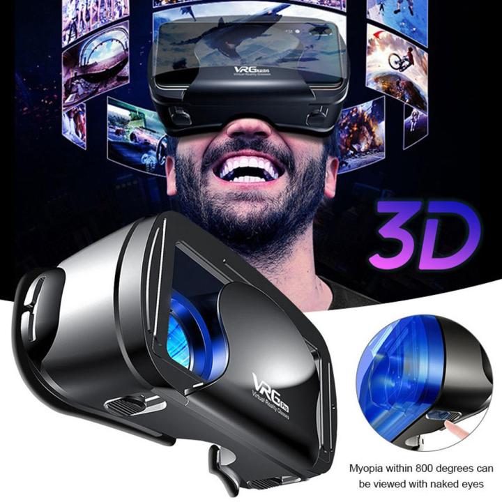 Original VRG Pro 3D VR Glasses Virtual Reality Glasses Box Stereo VR Google Helmet For 5 to 7 Inch Smartphone Eyeglasses Devices