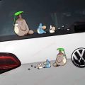Fuwo Trading Car Stickers Naughty Cartoons Decor Motorcycle Decals My Neighbor Totoro with Oak Seeds Decorative Accessories PVC. 