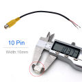 Car 4 6 8 10 12 Pin DIY Universal RCA 4G AUX Camera Video Input Cable Adapter Wiring Connector Android CD Radio Car Accessories. 