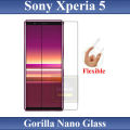 Sony Xperia 5 Unbreakable Gorilla Flexible Nano Glass Premium High Quality Screen Protector For Sony Xperia 5. 