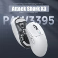 Attack Shark X3 Lightweight Wireless Gaming Mouse with 3 Mode 2.4G USB-C Wired Bluetooth 26K DPI PAW3395 Optical Sensor for PC/Laptop/Win/Mac. 