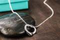 The Jewels Gallery Silver Plated Heart Pendant Necklace With Chain For Girls & Women. 
