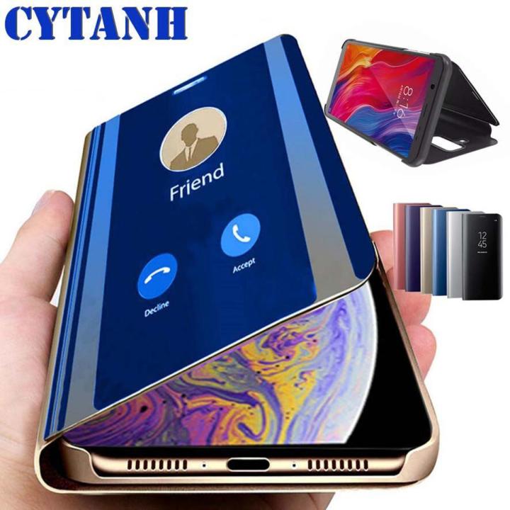 View Mirror Leather Case for Huawei Honor 8X Flip Cover Phone Case for Honor 8 9 10 Lite Case Honor 7A DUA L22 7C AUM L41 Coque