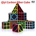 Qiyi Carbon Fiber Cube Magic 2x2x2 3x3x3 Speed Cube 4x4x4 5x5x5 Skew SQ-1 Pyramid Cube X-CUBE Leaf  Puzzle Neo Cubo Magico. 