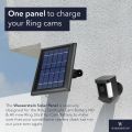 Solar Panel for Ring Spotlight Cam, Continuously power your Ring Spotlight Cam with our new solar charger. 
