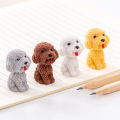 1/4Pcs Creative Cute Cartoon Teddy Dog Shape Pencil Rubber Eraser Gift Kids School Office Reward Supplies Stationery Pencil Eraser. 