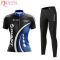 【Queen】Giant Womens Cycling Jersey Set Half Zip Bike Shorts with Padding. 