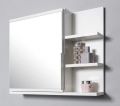 Bathroom Mirror Cabinet with shelves, bathroom mirror, white mirror cabinet. 