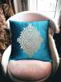 Luxury Velvet Laser Cut Sofa Cushion Cover Velvet Cushion Designed With Leaser Work, 16*16 FRONT, Silck with Side Zip. 