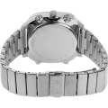 Fossil Retro Anadigital Silver Stainless Steel Positive Display Dial Analog & Digital Watch for Gents - FS5890. 