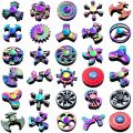 zinc alloy Fidget spinner stainless steel hand spinners  in random design for Anxiety stress relief/for playing/Thinking/Brain teaser/compact body stuffer for adults and kids (ONLY 1 PIECE). 
