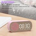 Amamia wireless speaker touch screen buttons Bluetooth-compatible5.0 Sound Box Clock Dual Alarm. 