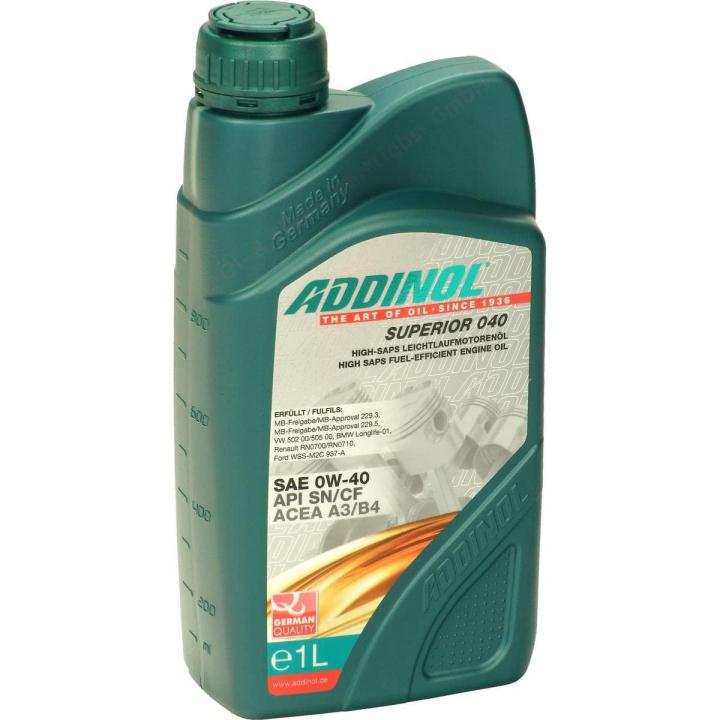 ADDINOL SUPERIOR 0W-40 Made In Germany -1 litre