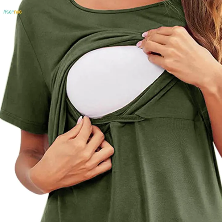 Women's%20Maternity%20Shirts%20Fashion%20Nursing%20Shirts%20for%20Daily%20Mom%20-%20Image%204