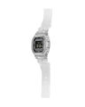 Casio G Shock Round Digital White Transparent Smartphone Link Led Light Stopwatch Worldtime Multi-Function Watch-DW-B5600G-7DR. 