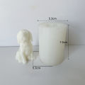 DIY Resin Handmade Baking Tools Desktop Aromatherapy Candle Making Gypsum Dog Cat Candle Mold. 