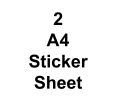 Customized Print on A4 Sticker Sheet. 
