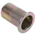 QUANBU 20pcs Flat Head Metric Steel M10 Blind Insert Rivet Nut Rivnut. 