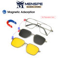 MENSPE 3 In 1 Sunglasses Men Polarized Sunglasses Night Vision Eyewear Magnetic Sun Glasses Frame Spectacles 3 Lens Unisex Anti-UV Spectacles Fashion Eyeglass. 