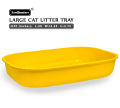 PawComfortm Cat Litter Tray with Scoop - Ideal size for adult cats - Available in Pink, purple, Blue ,Yellow Black Green. 