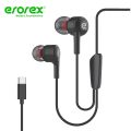 Erorex Hi-Fi Stereo Type-C Handsfree X-12 Premium Quality Sound With Mic For Smart Phone & Compatible with for Note 10/20 Galaxy S20/S21/S22/Plus/Ultra/ & More (USB-C Connection) Earphones. 