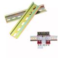 1 Pcs 35mm-500mm Iron Aluminium Slotted Din Rail For Circuit Breaker Mounting C45 Guide Rail Terminal Connector Installation Track 0.9mm. 