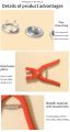 New Arrival Imported Quality 25 Metal Snaps Buttons with Fastener Pliers Tool Kit Five Buckle Set Sewing Free Buttons Set for Diy Crafts. 
