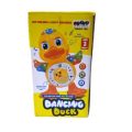 Electric Dancing Duck Real Action Moving Toy  Lights and Music Multicolor. 