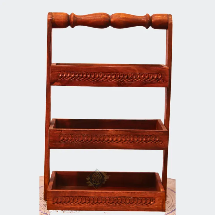 Stylish Wooden Spoon Rack|Space-Saving Wooden Spoon Holder|3 Racks for ...