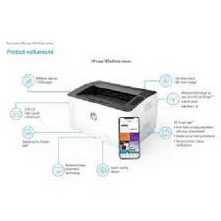 HP Laser 107w Wireless Printer (4ZB78A)