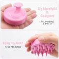 Shampoo Massager Brush Scalp Hair Scrubber with Soft Silicone Bristels For All Type Of Hairs Straight Curly Wet Dry For Men Women Children (Random Colors). 