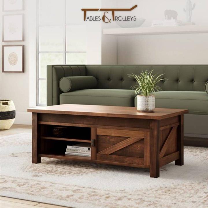 Tables and Trolleys - Coffee Table - Dark Brown