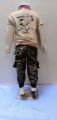 2 to 10 Years Boys Rangers Print Brown Cargo pant  With Golden Brown PUBG T- Shirt. 