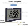 Advanced Instruments HTC-1 Electronic Temperature Humidity Meter, For Medical Indoor Room LCD Digital Thermometer Hygrometer Weather Station Alarm Clock. 