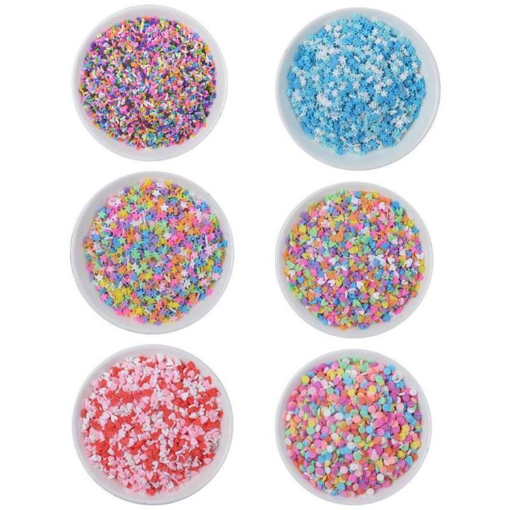100g additives in Slime Sprinkles For DIY Slime Filler Fluffy Slime Mud Dessert Cake Supplies Addition Beads Clay Accessories T0C9