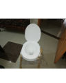 Commode Chair Non Rustable Full fiber - Quince washroom commode toilet chair. 