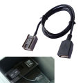 Car Aux USB Cable Adapter Female Port Extension Wire for Honda Civic Jazz CR-V Accord Stereo MP3 Interface Car Accessories. 