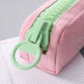 【FUN LIVE】 Korean Stationery Pencil Case With Big Zipper Cute Pencil Pouch Large Capacity Pen Bag For Student School Office Supplies. 
