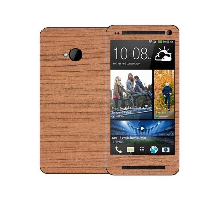 HTC One M7 Rose Wooden Texture Mobile Skin - Rosewood